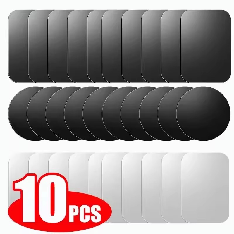 Phone Accessories Holder Car - 5/10 peças Placa Metálica Magnética Adesiva