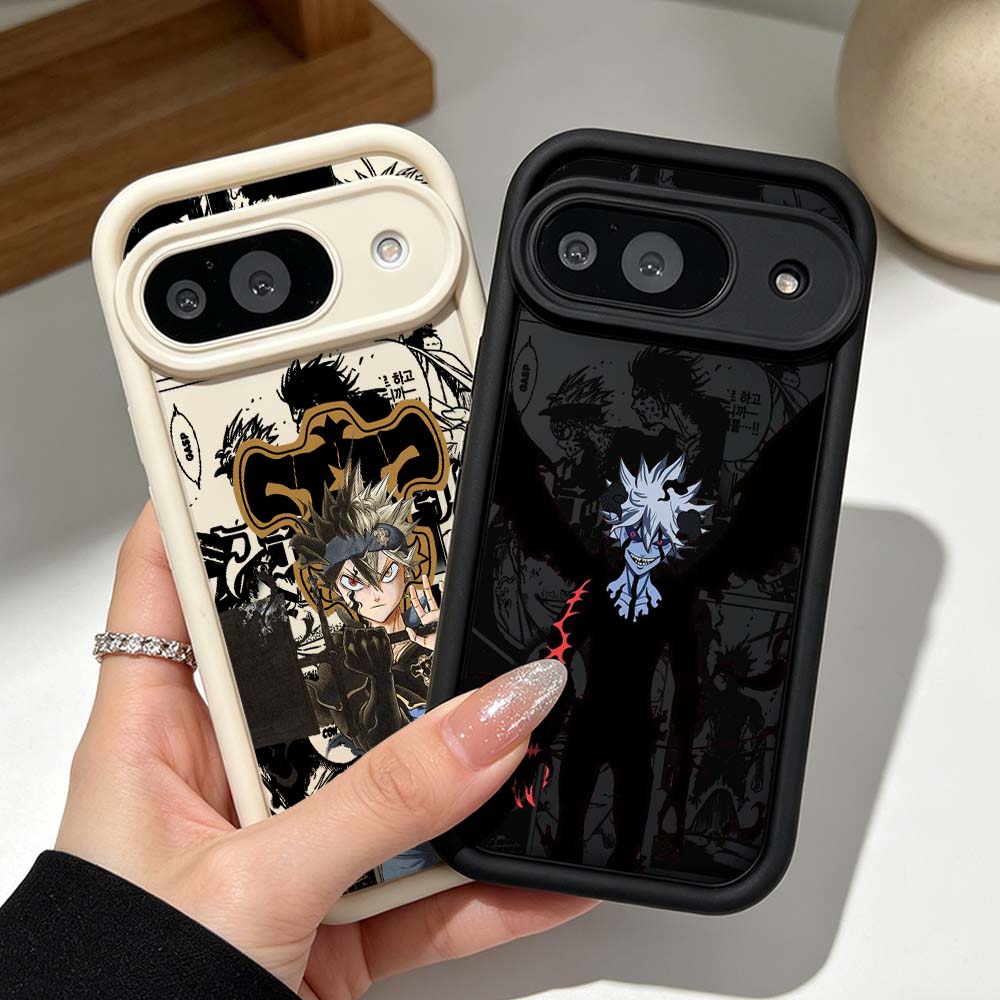 Google Pixel 9 - Capa de silicone Black Clover Cool