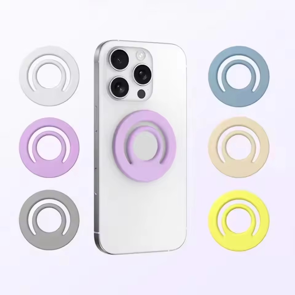 Phone Accessories Holder Car - Suporte de silicone magnético anel de