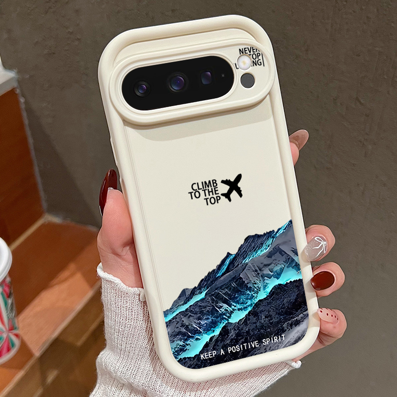 Google Pixel 9 - Avião neve montanha padrão caso de