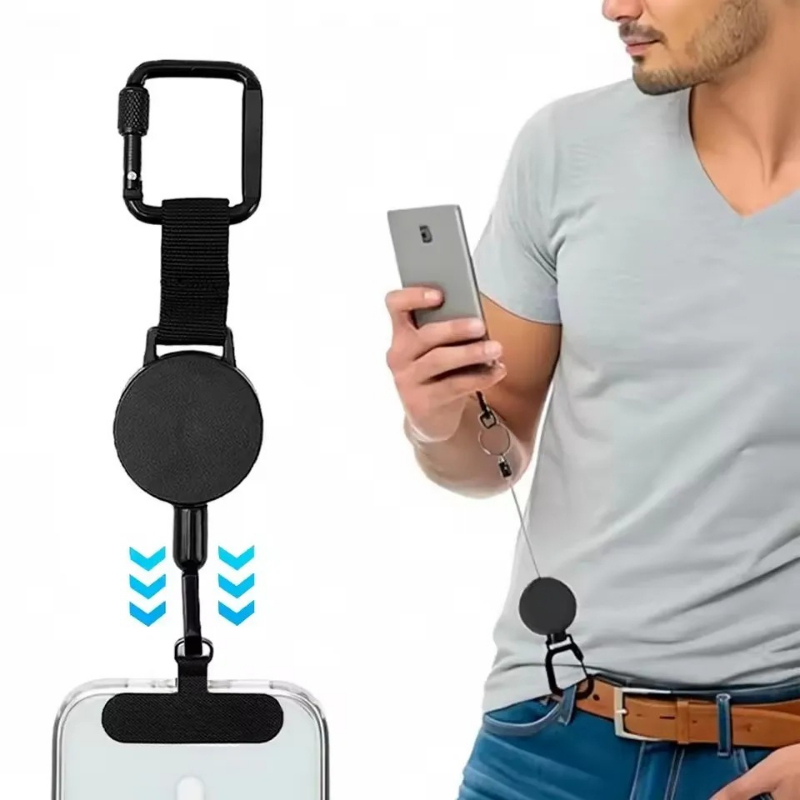 Phone Accessories Holder - Suporte Retrátil Antifurto para Celular Externo