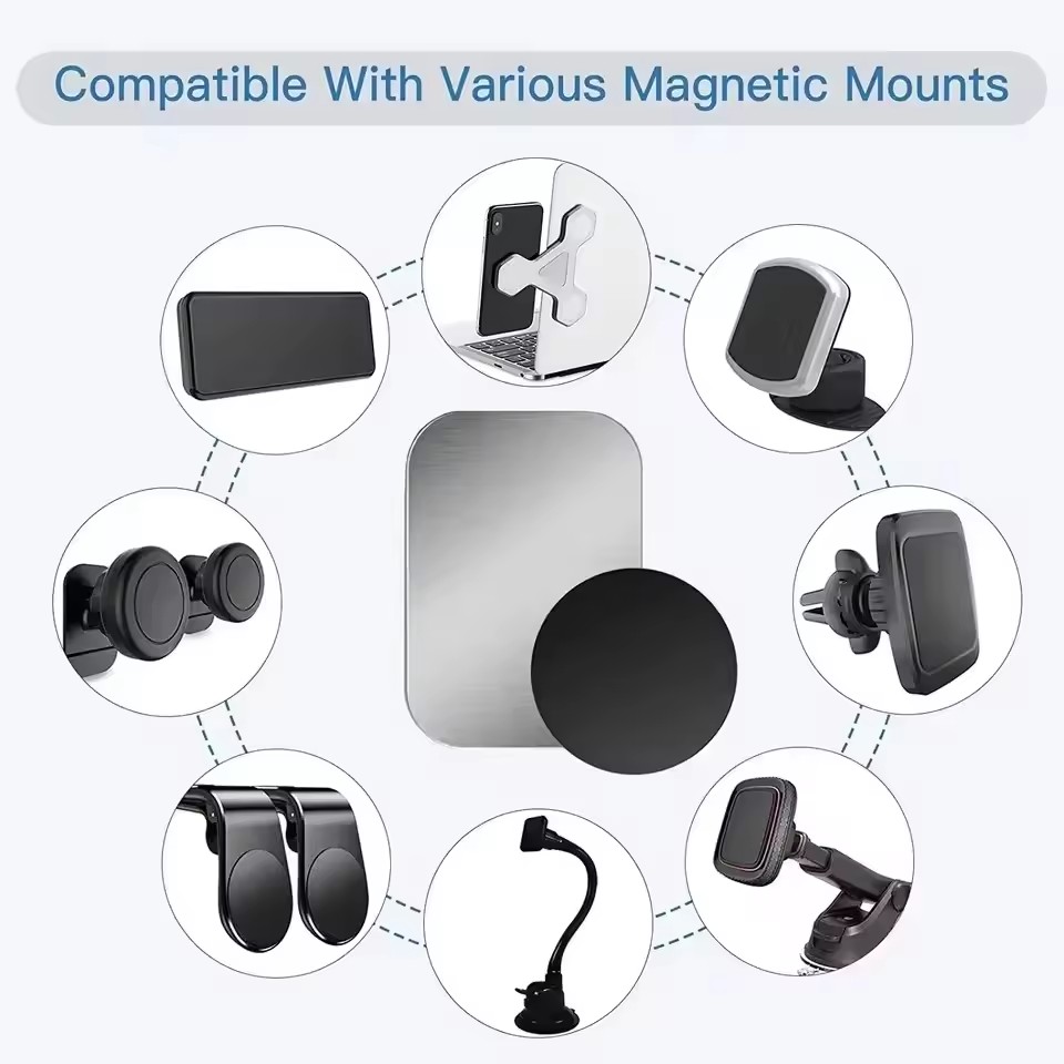 5/10 peças Placa Metálica Magn - Phone Accessories Holder Car avaliação e preço
