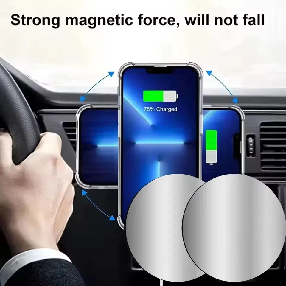1-5PCS Disco Metálico Magnétic - Phone Accessories Holder Car avaliação e preço